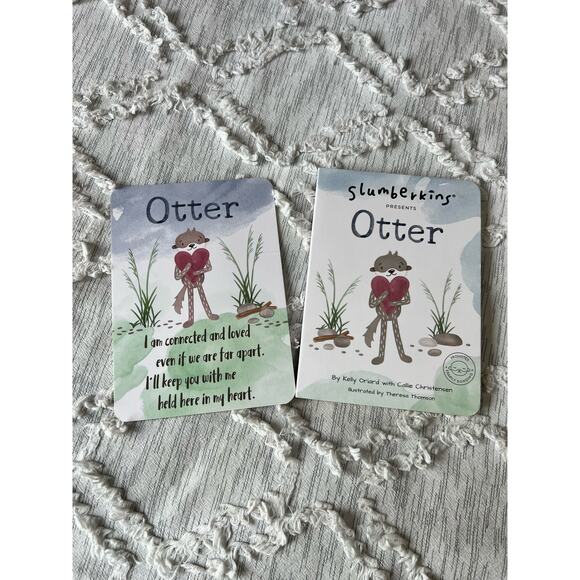 Slumberkins Otter Book and Affirmation card. Supports Family and Bonding - Picture 1 of 2